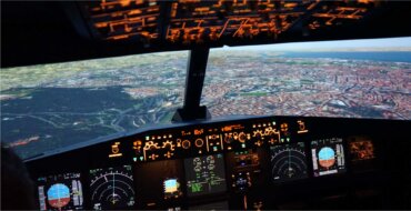 A320 simulador cockpit