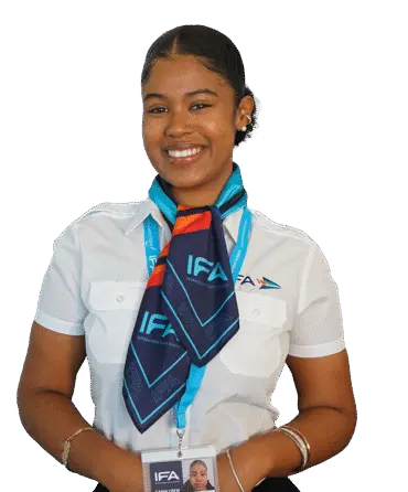 Aluna do Curso Tripulante de Cabine da IFA